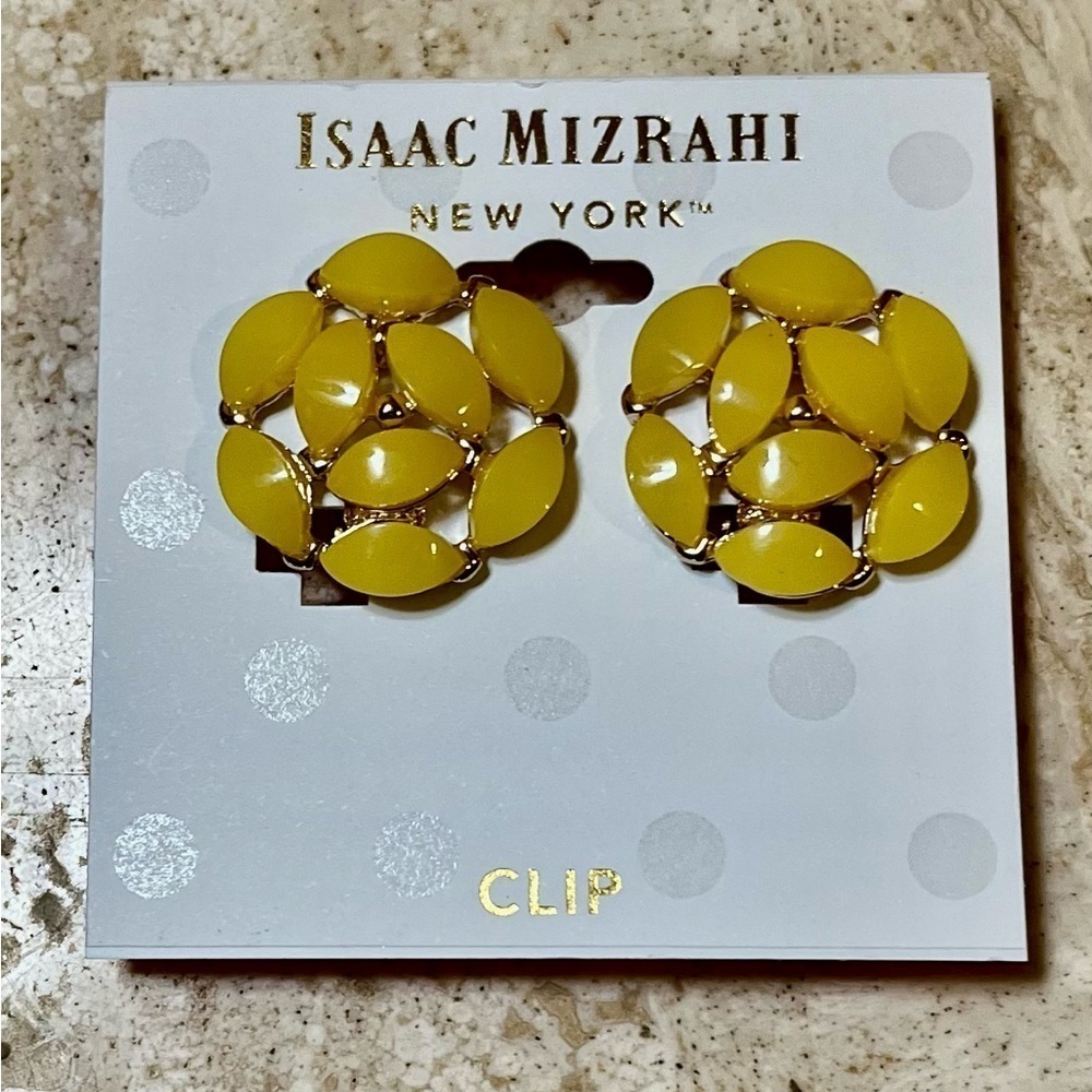 Isaac Mizrahi Clip On Earrings NWT